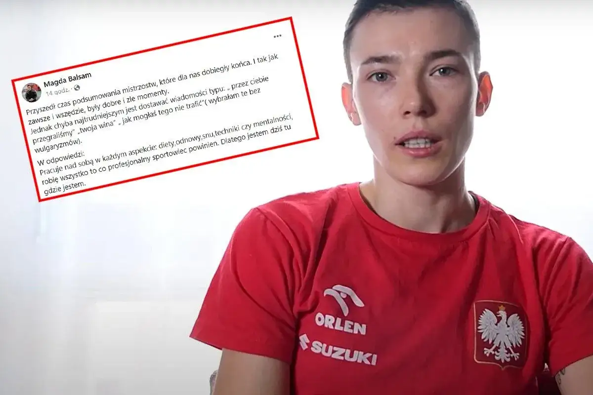 Magda Balsam, sportsmenka w czerwonej koszulce z godłem Polski, mówi o swojej drodze do sukcesu.